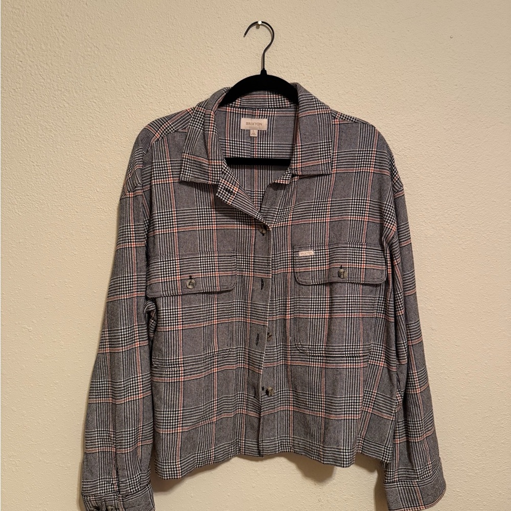 Brixton Black and White Checkered Shirt